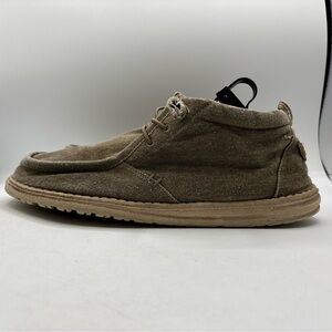 Hey Dude Conrad L Mid Chukka Nut Brown Men’s Size 11 Lightweight Comfort Shoes